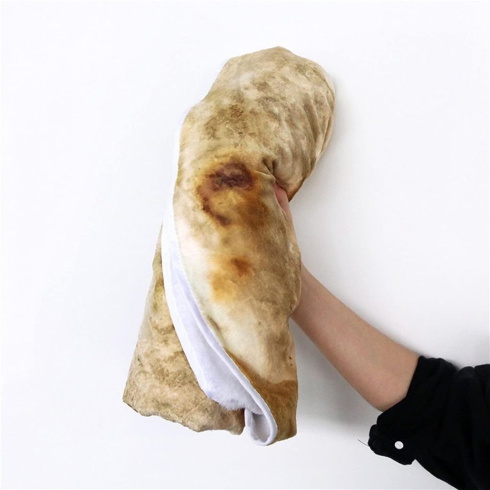 Burrito Tortilla Food Throw Blanket image 6