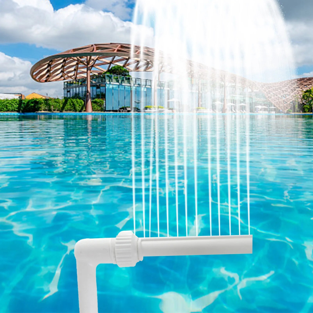 Swimming Pool Fountain Spray with Luminous Light - Single White image