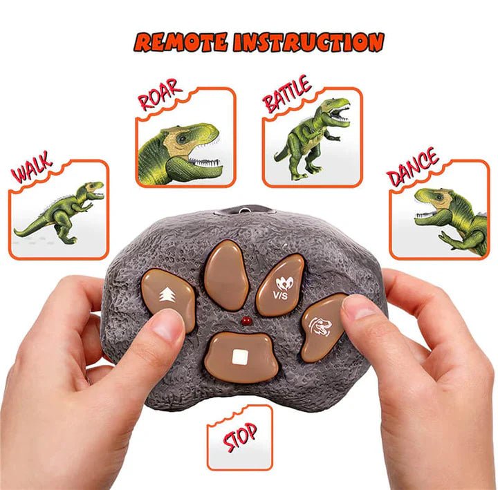 Remote Control T-Rex Dinosaur With LED Light Up, Walking & Roaring Realistic Dinosaur Toys image 12