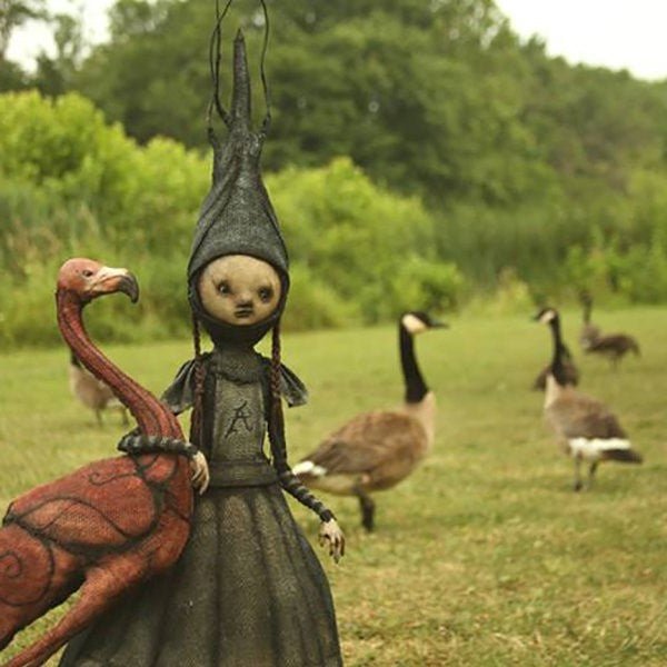 The Dark and Bizarre Art – Creepy Witch Sculptures(Halloween Decoration) image 3