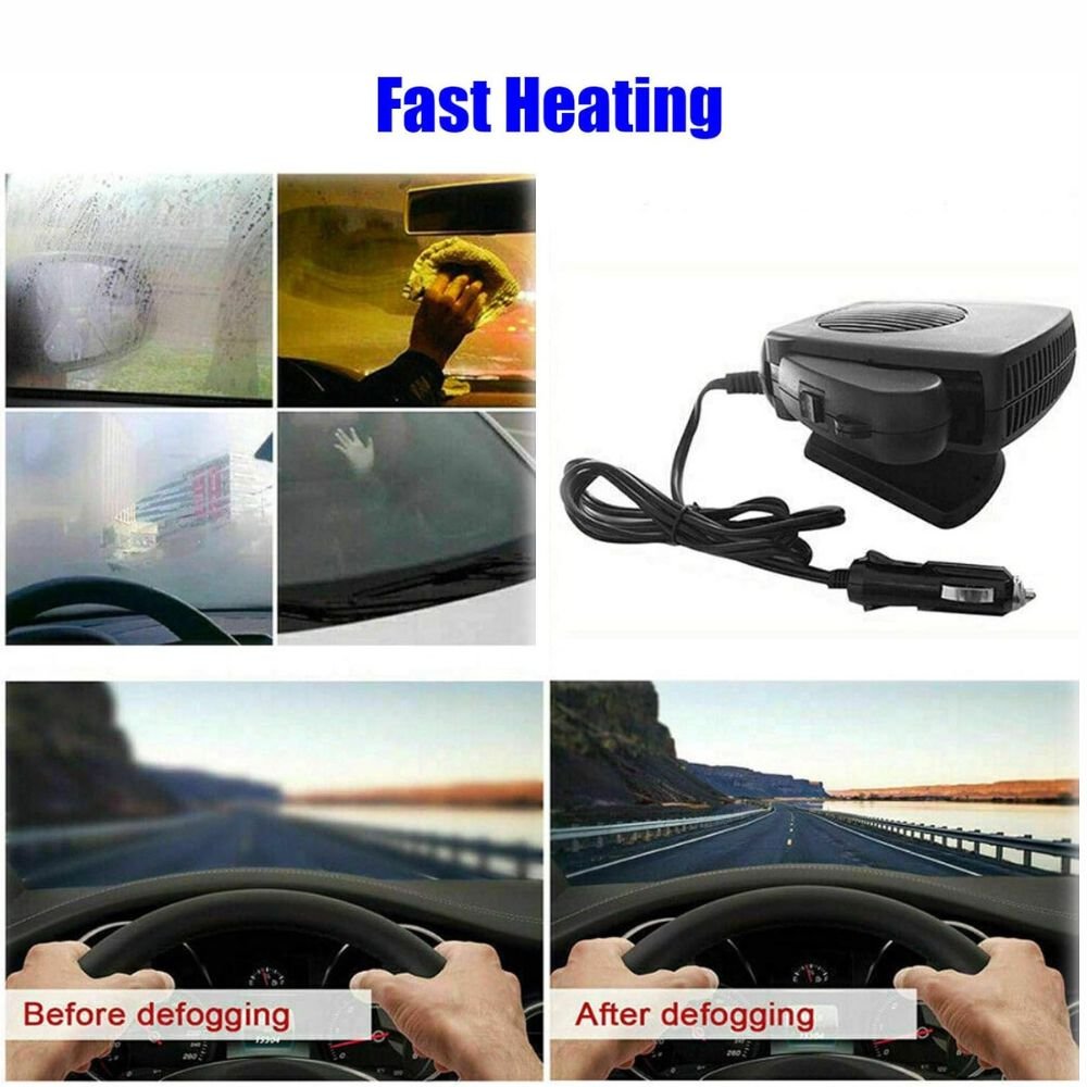 Car Heater 150W 300W 12V Ceramic Car Fan Heater image 3