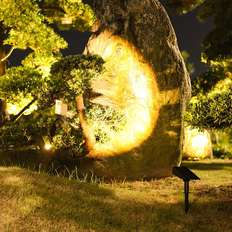 Waterproof LED Solar Multi-zoom Spot Light Landscape Lighting RGB image 5
