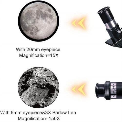 Professional Astronomical Telescope - Moon-Watching W/ Tripod Table Present - 150x Zoom image 2