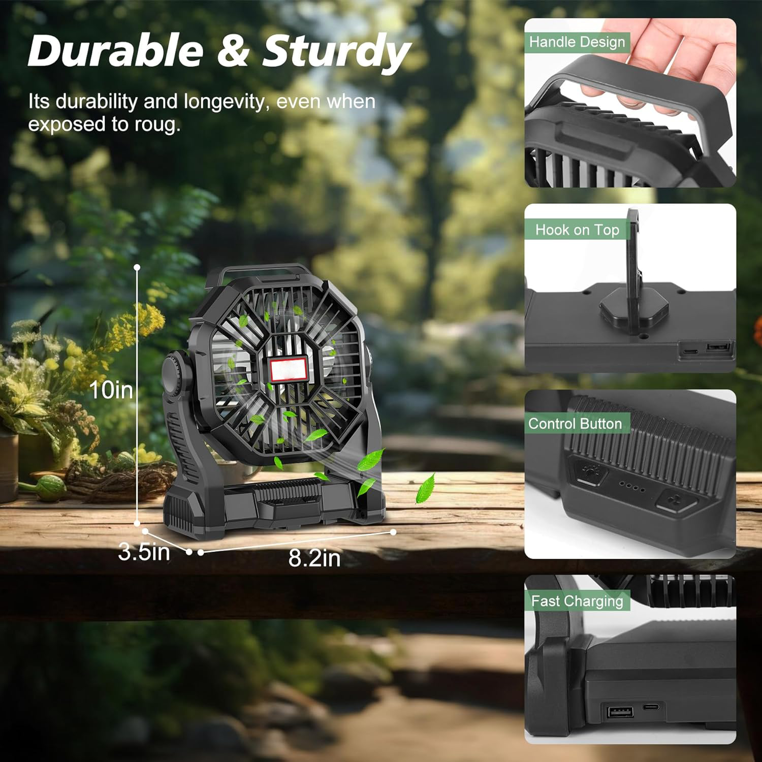 Portable Rechargeable Camping Fan image 3