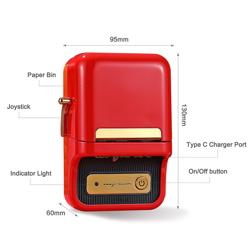Portable Label Maker Thermal Sticker Printer Self-Adhesive image 4