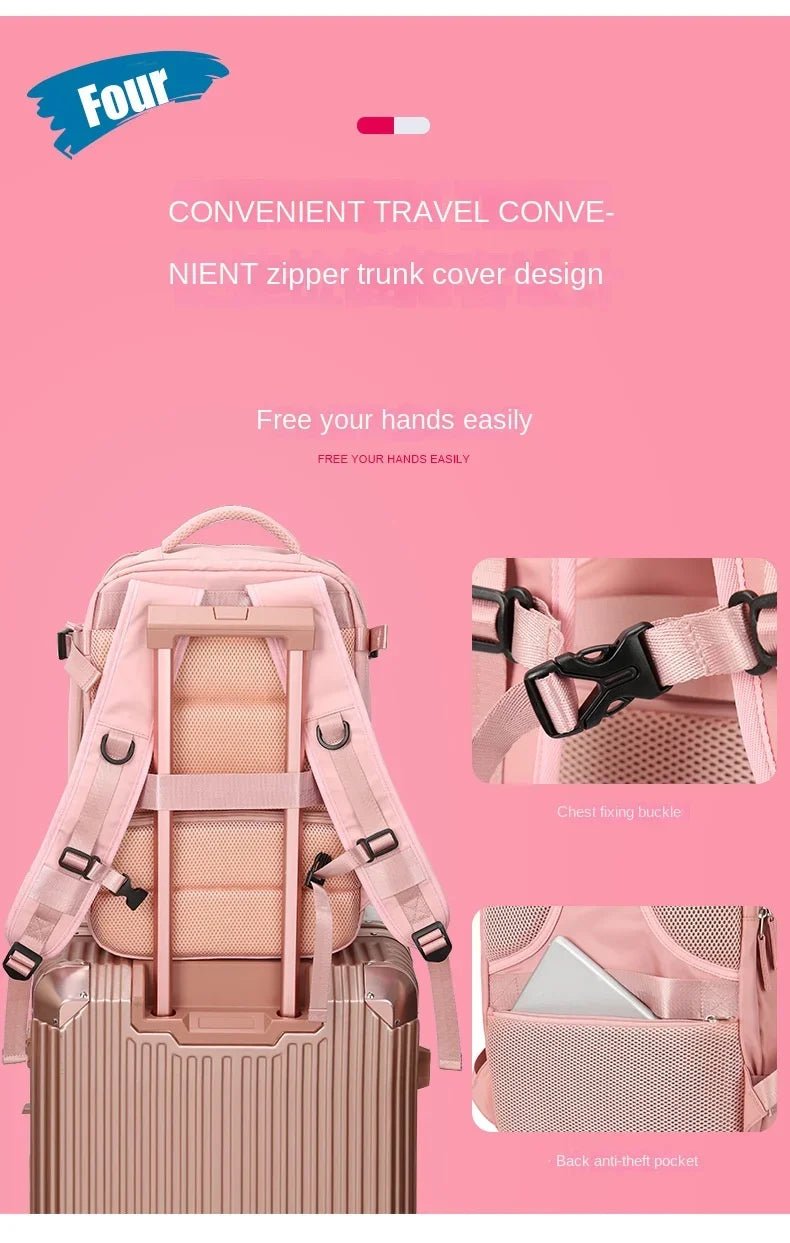Travel Carry On Backpack With Shoe Compartment image 3