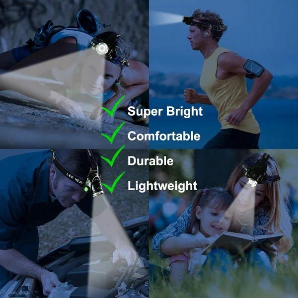 990000LM Rechargeable LED Headlamp Zoomable Torch Tactical Headlight Flashlight image 5