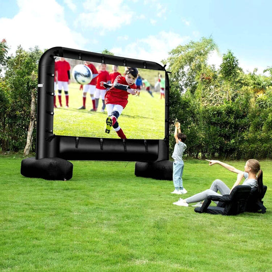 Outdoor Movie Screen And Projector image 0