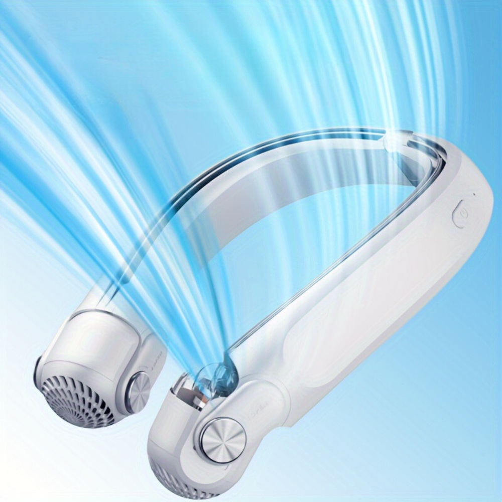 Wearable Rechargeable Summer Travel Neck Cooling Fan image 2