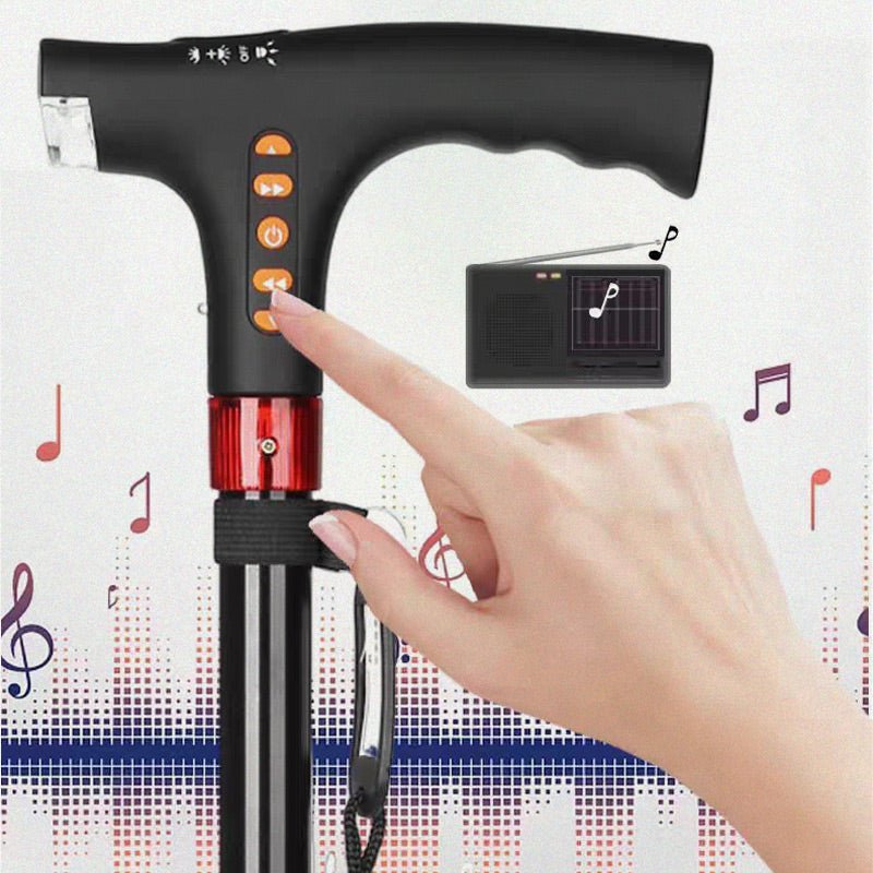Intelligent walking stick for the elderly with LED light image 6
