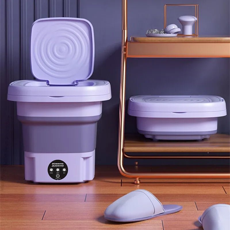 Foldable Portable Washing Machine with Spin Dryer | Mini Clothes Washer image 2