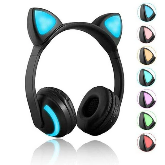 Cat Glowing Bluetooth Headphones image 0