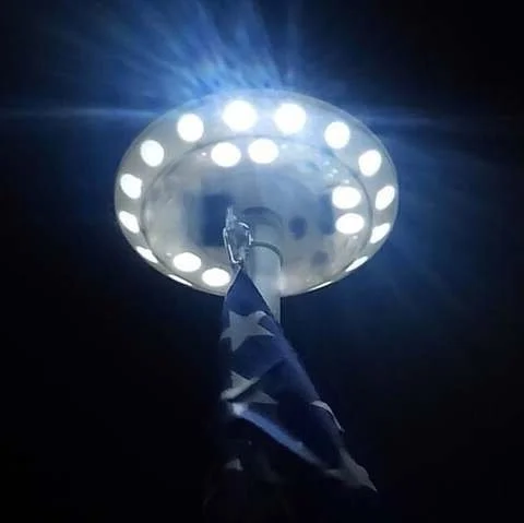Solar Powered Flagpole Lights - All Night Long Last Flag Pole Lights - LED image 3