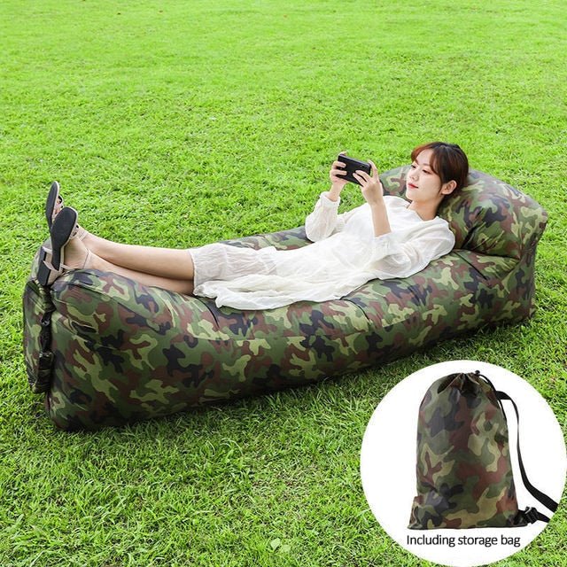 Blow Up Couch Inflatable Camping Air Sofa image 1