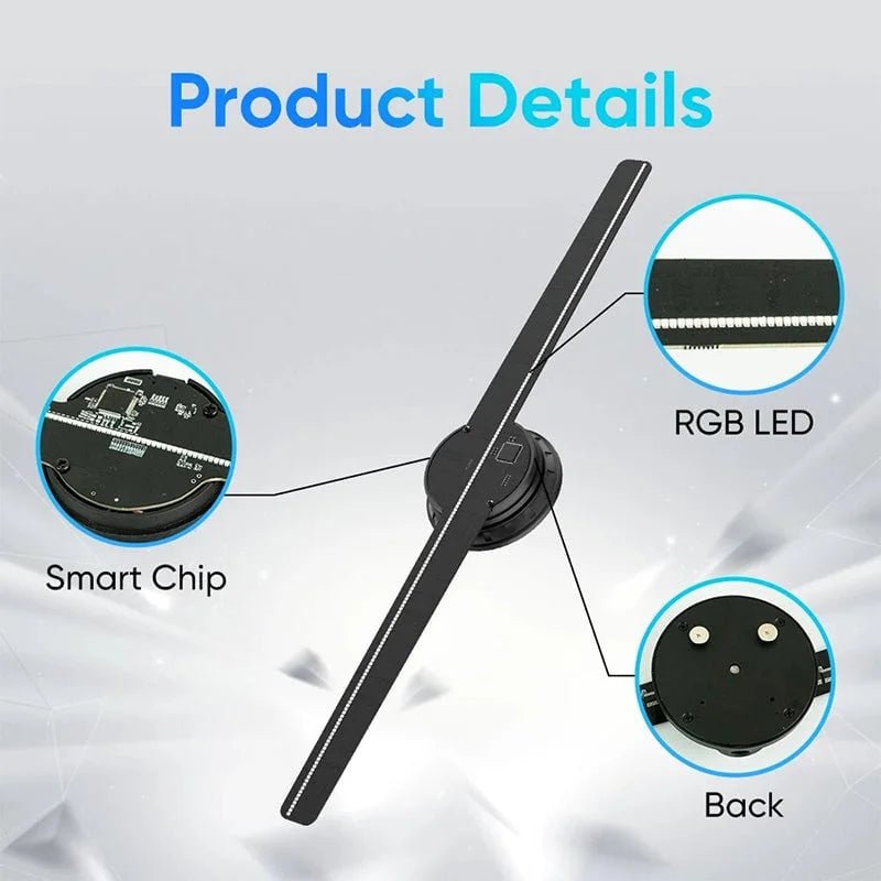 3D Hologram LED Fan Projector image 2