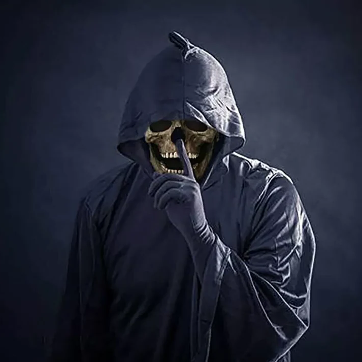 Movable Jaw Realistic Full Head Skull Mask - Human Skeleton Mask for Halloween Party image 4