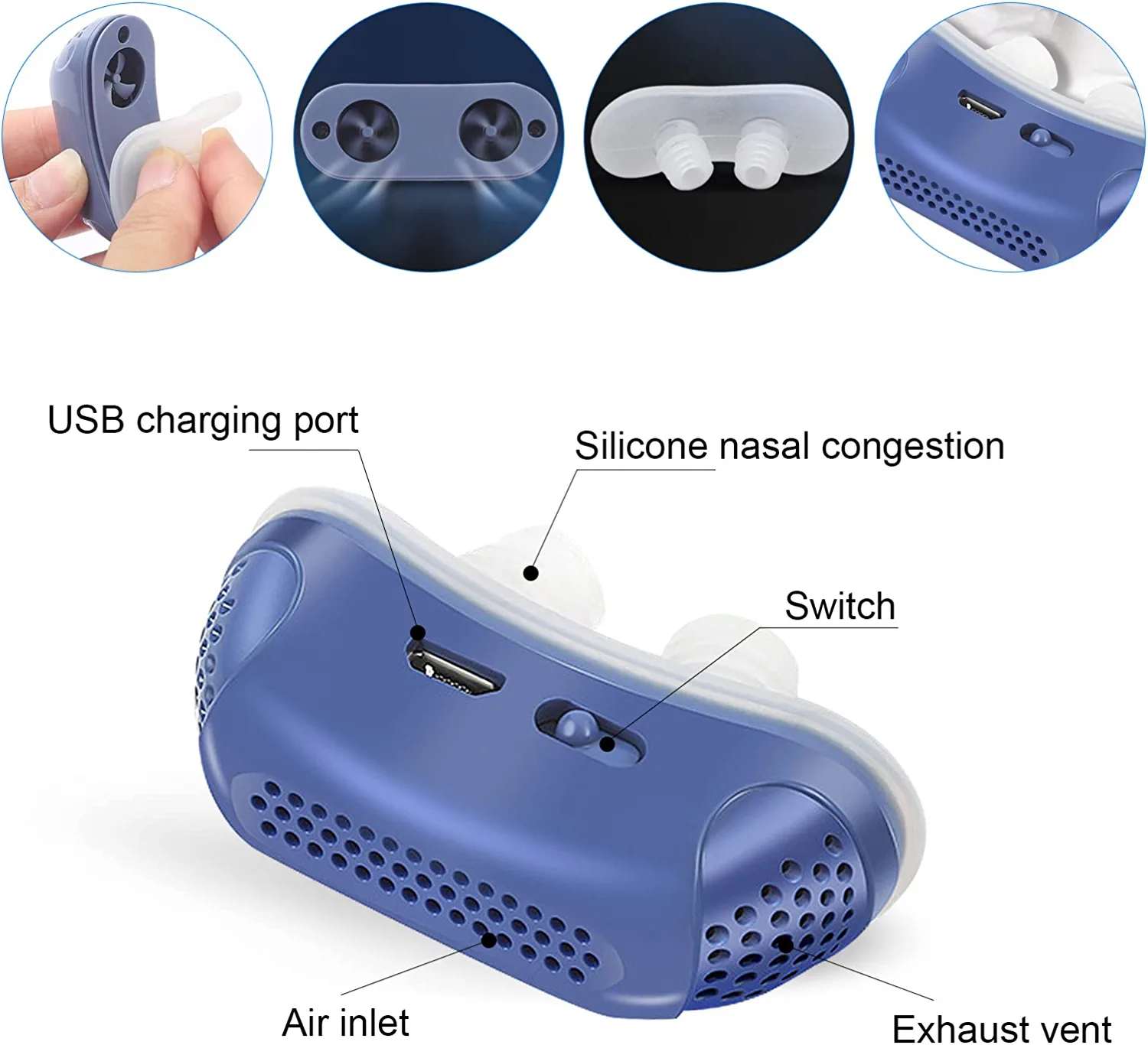 Micro CPAP Sleep Apnea Machine For Travel & Anti Snoring - CPAP Alternative image 1