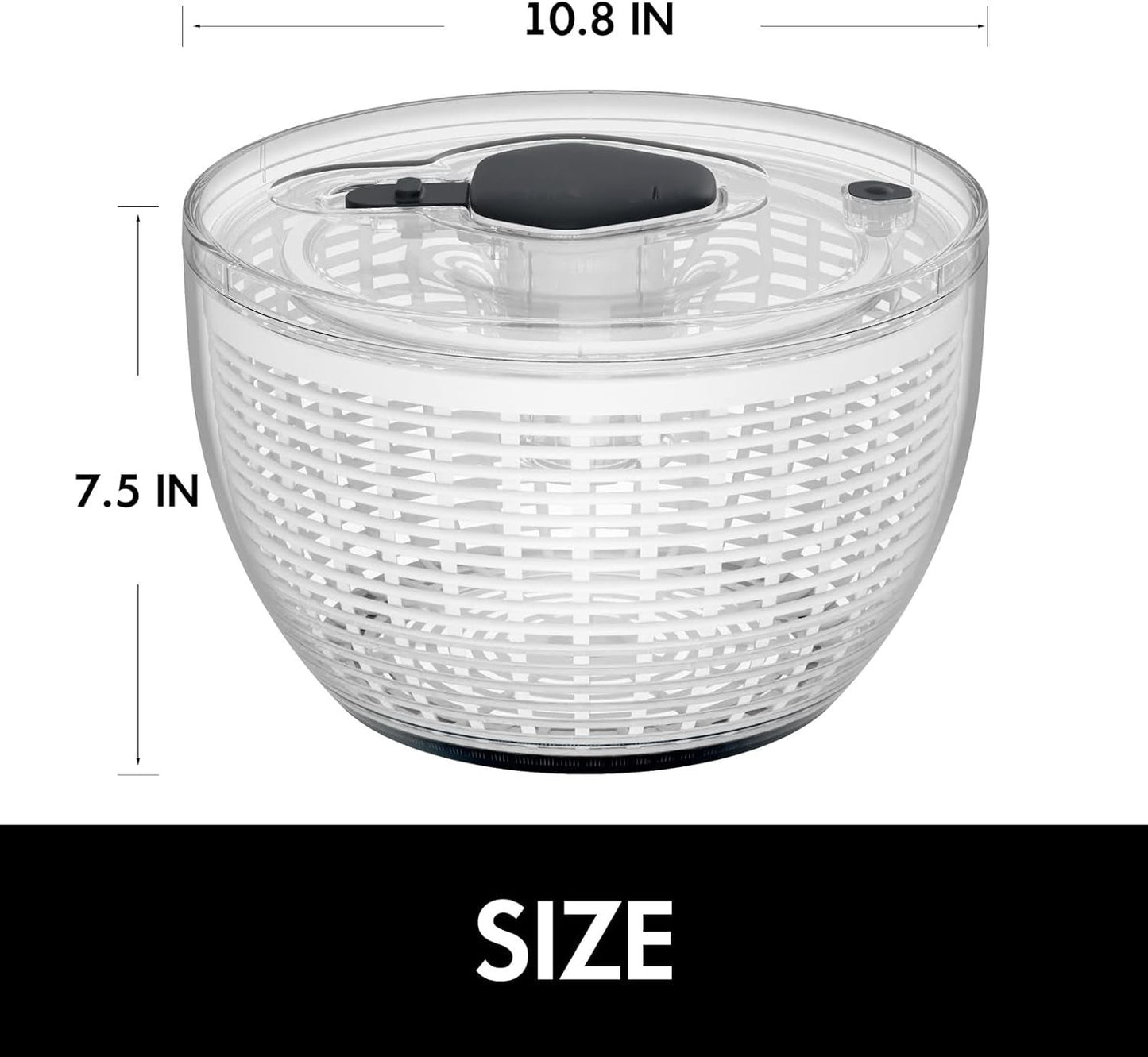 One-Handed Large Lettuce Salad Spinner image 6