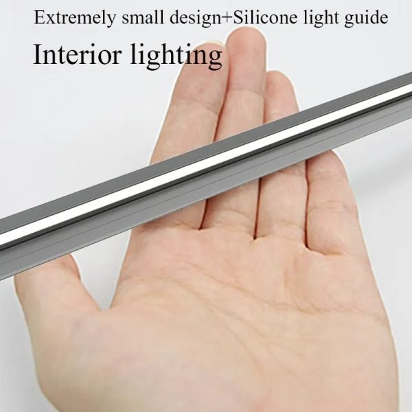 45 Degree LED Under Cabinet Lighting Bars Invisible Ultra Thin Strips image 4