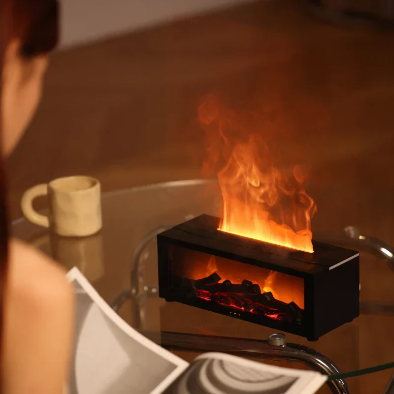 Flame Aromatherapy Humidifier - 4-in-1 Diffuser with Smart Timer image 3