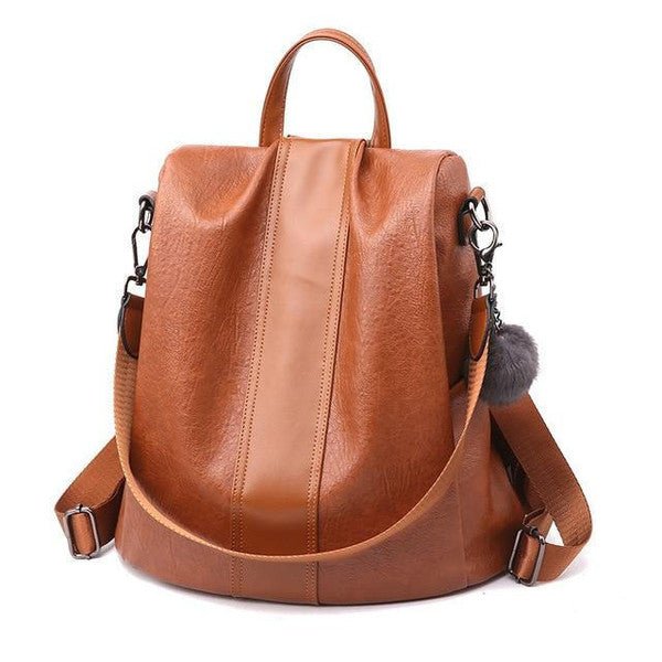 Anti Theft Backpack - Brown image