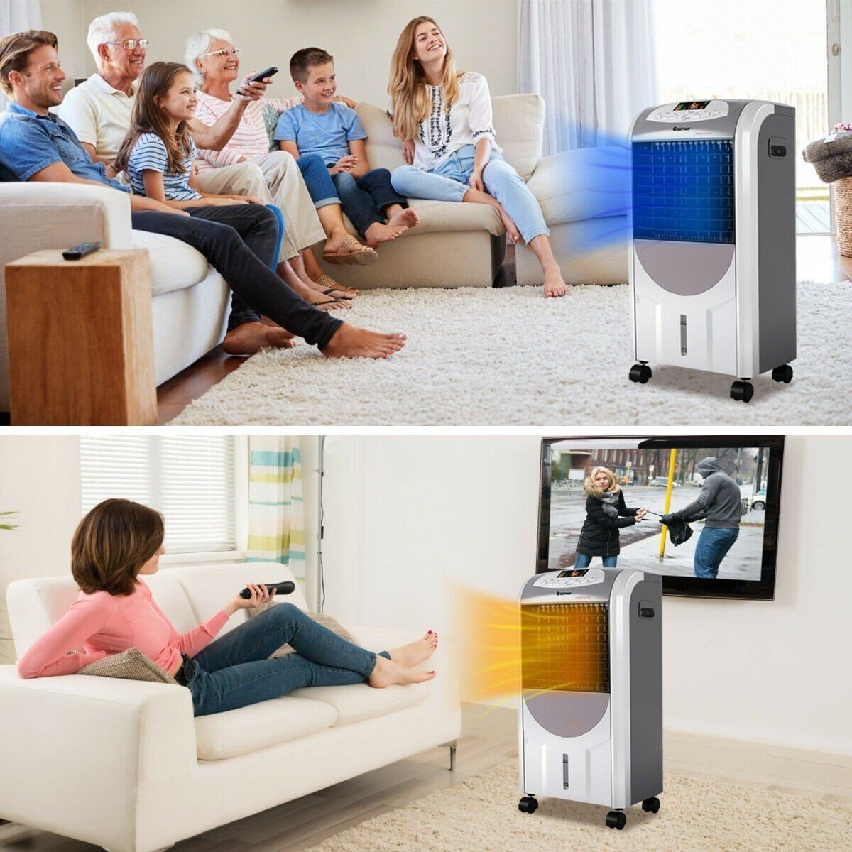 Portable Air Cooler Fan and Heater Humidifier image 2