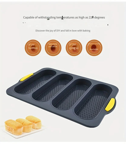 Large Silicone Baking Mold Restaurant Bread Food Mould Grade Baguette Bake Tray Non-stick Oven Tool kitchen Bakeware Accessories