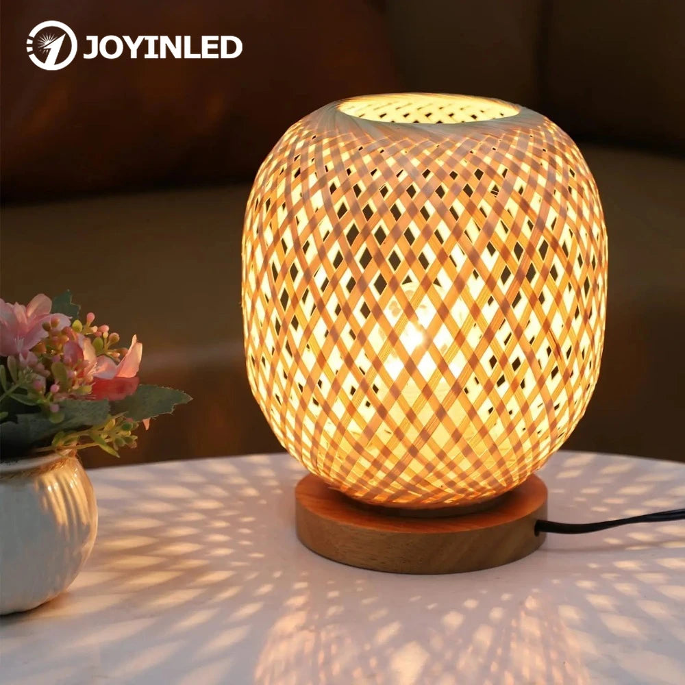 Natural Bamboo Table Lamp for Calm Interiors