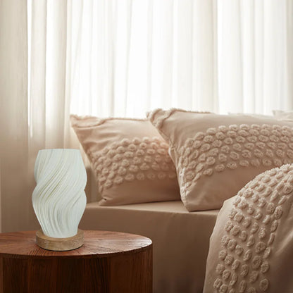 Minimal Cream Table Lamp with Adjustable Warm Lighting