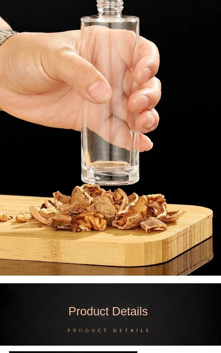 1-4Pcs Vinegar Oil Cruet Oiler Press-type Oil Bottle Things for Kitchens Leakproof and Heat-resistant Glass Spray Sprayer Tools