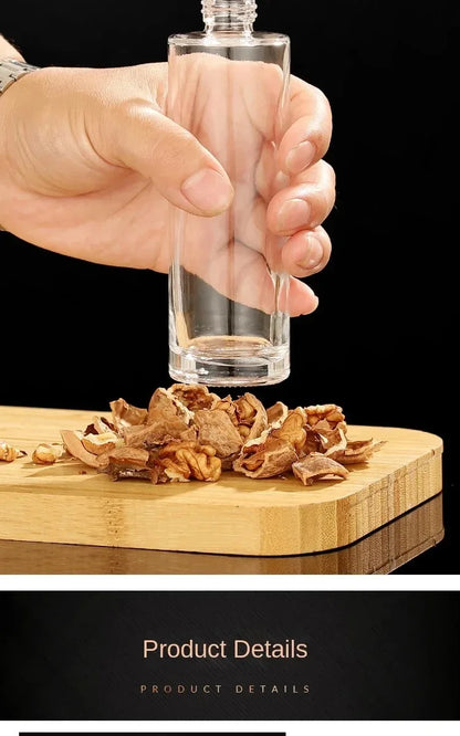 1-4Pcs Vinegar Oil Cruet Oiler Press-type Oil Bottle Things for Kitchens Leakproof and Heat-resistant Glass Spray Sprayer Tools