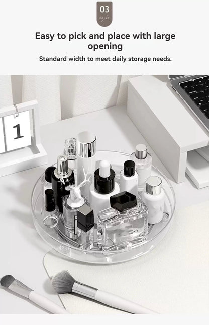 1Pc/Kitchen Rack Transparent Rotating Storage Rack Spice Storage Condiment Storage Multi-Layer Storage Turntable Storage Rack