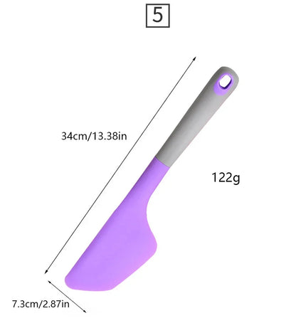 34cm Large Silicone Baking Spatula Non-Stick Cream Butter Spatula Heat Resistant Cookie Chocolate Pastry Scraper Kitchen Tools