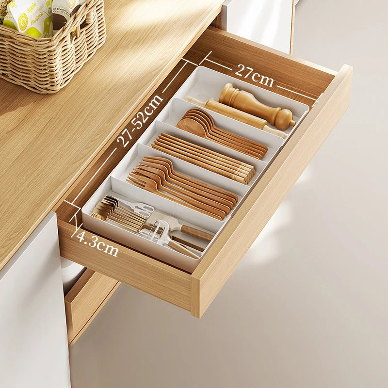 Expandable Drawer Organizer – Adjustable Cutlery & Storage Tray