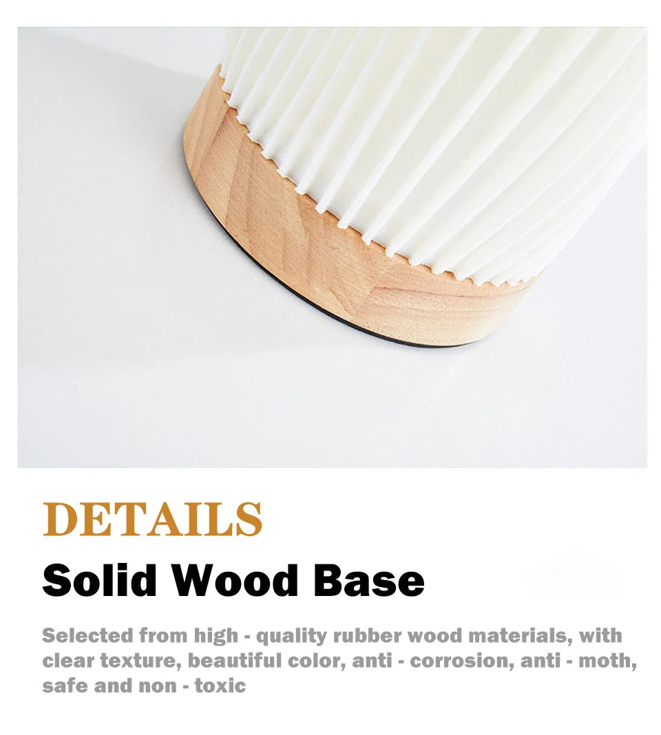 Pleated Table Lamp for Calm, Modern Spaces