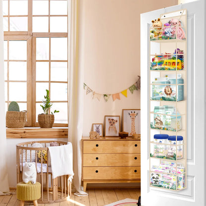 Multi-functional Fabric Hanging Bag for Behind the Door Multi-layer Storage Hanging Bag Miscellaneous Organizer Storage Hanging