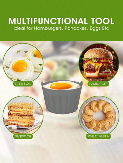 2/4/8Pcs Ramekins For Air Fryer Silicone Large Muffin Cases Nonstick Egg Poacher Silicone Mould Bakeware Easy Release Baking