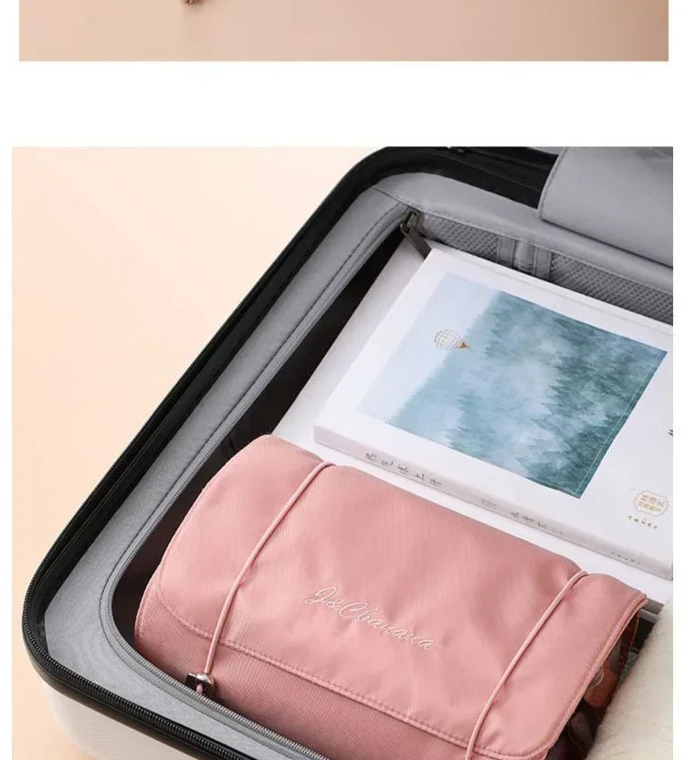 Makeup Organizer Female Toiletry Kit Bag Make Up Case Storage Pouch Luxury Lady Box, Cosmetic Bag, Organizer Bag for Travel Zip