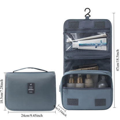 Portable Hook Toilet Bag Multi Functional Travel Waterproof Wear Resistant Multi Layer Storage Large Capacity Makeup Bag