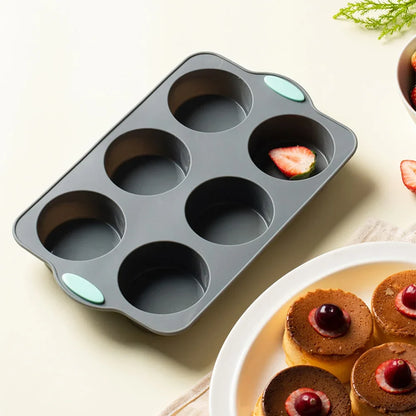 Silicone Cake Mold Pan 6/12 Cup Baking Tray Non-Stick Muffin Mould Cupcake Baking for Cakes Biscuit DIY Cake Kitchen Accessories