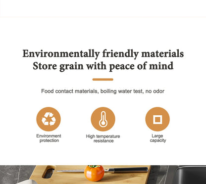 Insect Proof Moisture Proof Rice Box Grain Sealed Jar Kitchen Container 5/10KG Storage Kitchen Container Storage Box with Lid