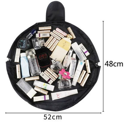 Women Drawstring Cosmetic Bag Travel Storage Makeup Bag Organizer Female Make Up Pouch Portable Waterproof Toiletry Beauty Case