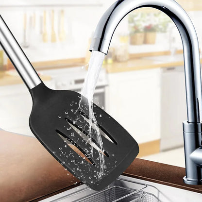 1/2Pcs Silicone Spatula Set Heat Resistant Nonstick Steak Spatula Kitchen Cooking Utensils Cookware Cooking Tool Set Spatula Kit