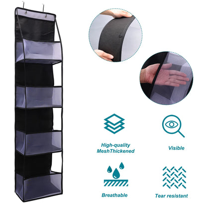 Multi-functional Fabric Hanging Bag for Behind the Door Multi-layer Storage Hanging Bag Miscellaneous Organizer Storage Hanging