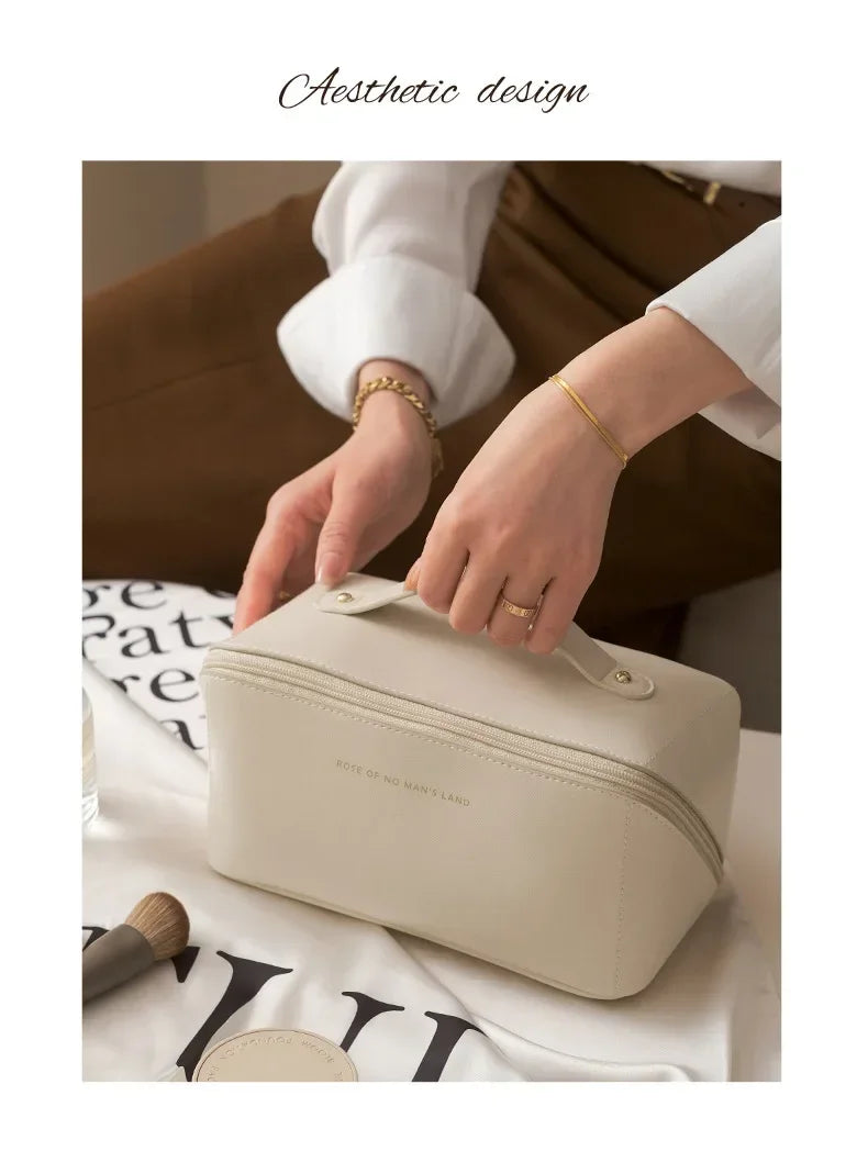 Makeup Organizer Female Toiletry Kit Bag Make Up Case Storage Pouch Luxury Lady Box, Cosmetic Bag, Organizer Bag for Travel Zip