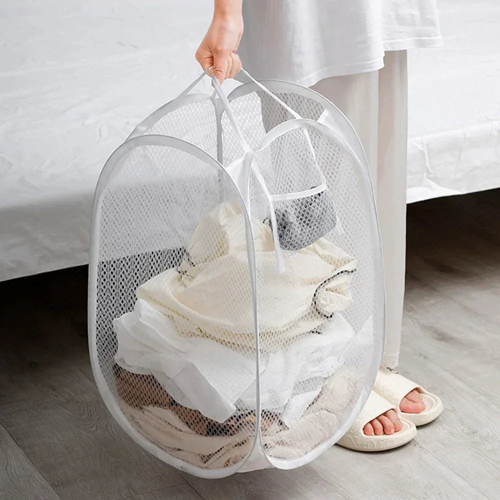 Foldable Laundry Basket – Large Ventilated Clothes Hamper