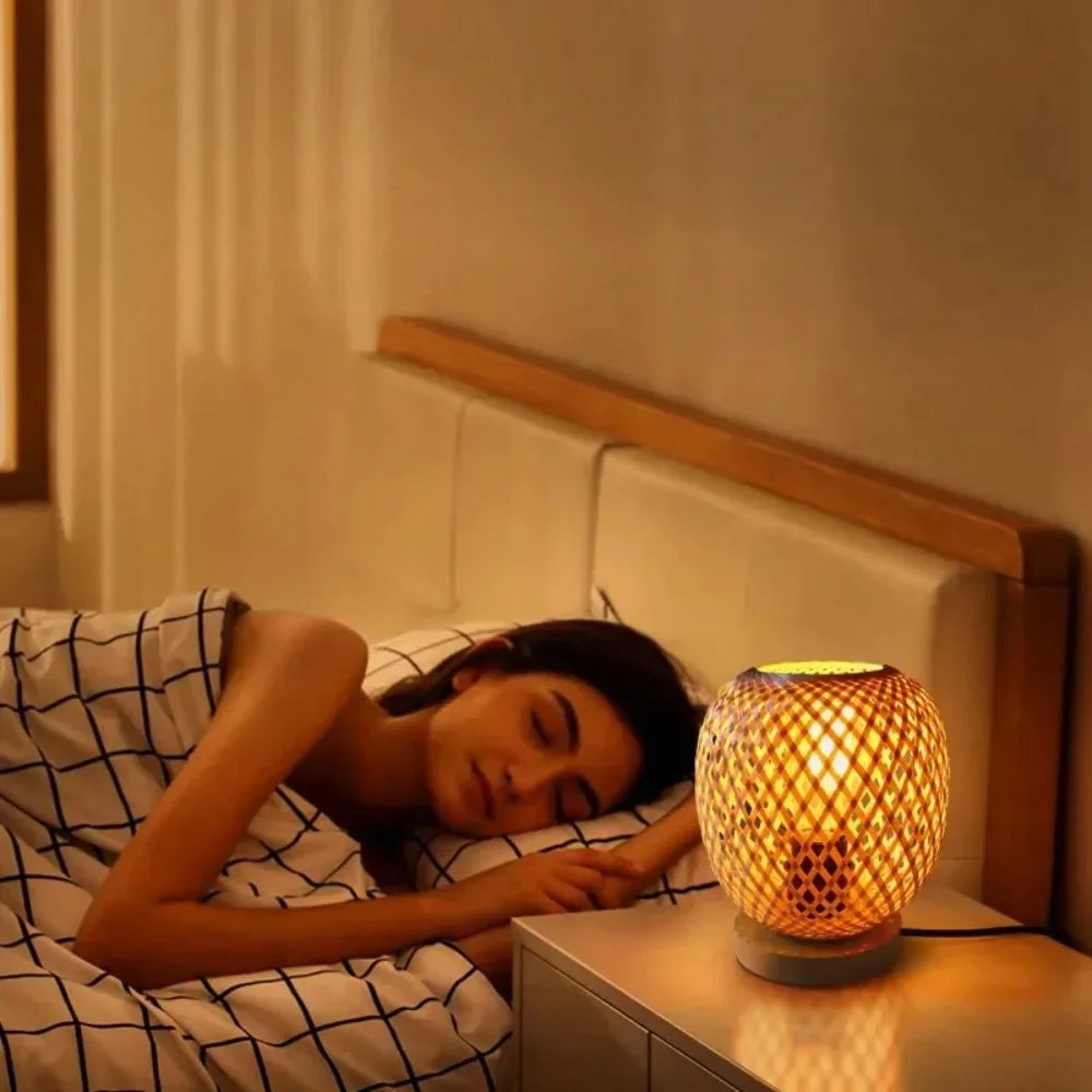 Natural Bamboo Table Lamp for Calm Interiors