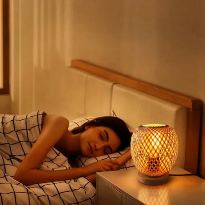 Natural Bamboo Table Lamp for Calm Interiors