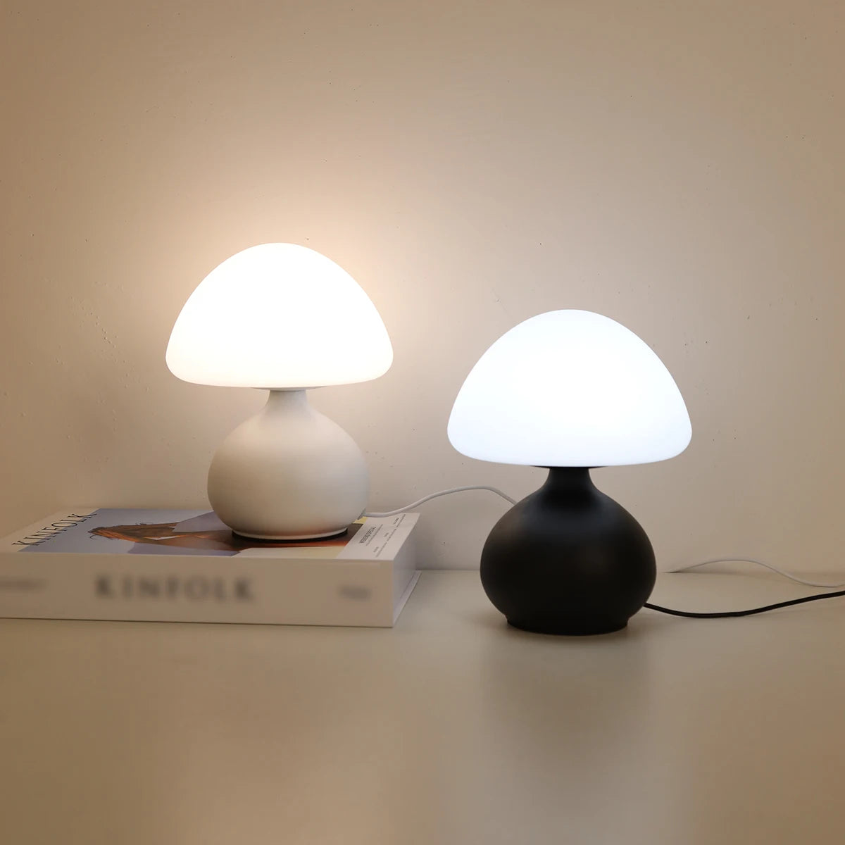 Modern Mushroom Table Lamp for Calm Interiors
