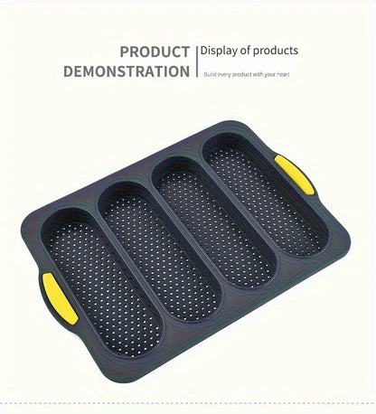 Large Silicone Baking Mold Restaurant Bread Food Mould Grade Baguette Bake Tray Non-stick Oven Tool kitchen Bakeware Accessories